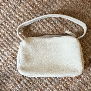 Leather Ivory Shoulder Bag